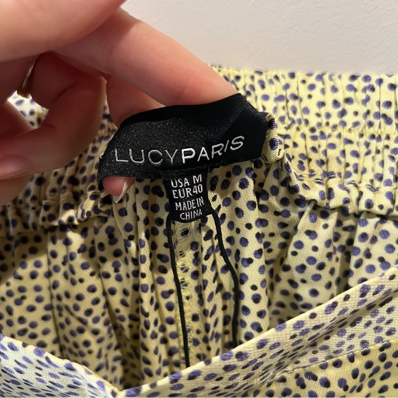 Lucy Paris Satin Cheetah Print Dress Pants - Picture 3 of 7